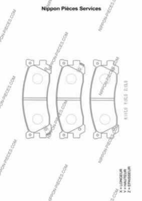 Compre TAY22643Z Mazda Sapatas do freio traseiras de disco