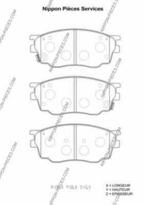 Sapatas do freio dianteiras de disco Mazda G1YC3328ZC