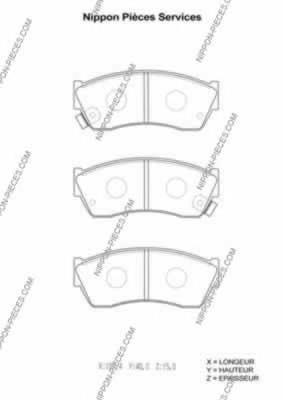 Sapatas do freio dianteiras de disco Japan Parts PA898AF preço, a partir de 31,01 USD