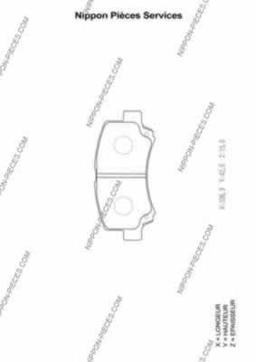 Compre 5581075F10000 Suzuki Sapatas do freio dianteiras de disco