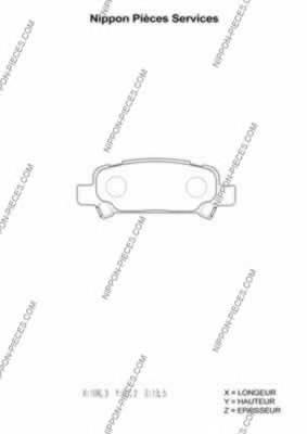 Sapatas do freio traseiras de disco Subaru 26696AE020 preço, a partir de 24,81 USD