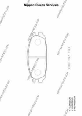 Compre 4406032J86 Nissan/Infiniti Sapatas do freio traseiras de disco