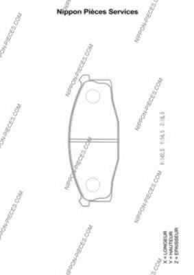 Compre 41060C7892 Nissan/Infiniti Sapatas do freio dianteiras de disco
