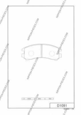 Compre 4106058A86 Nissan/Infiniti Sapatas do freio dianteiras de disco