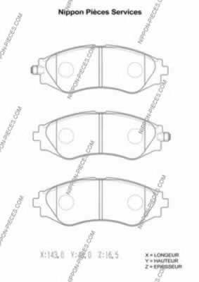 Compre S4511009 General Motors Sapatas do freio dianteiras de disco