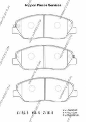 Compre 581012JA11 Hyundai/Kia Sapatas do freio dianteiras de disco