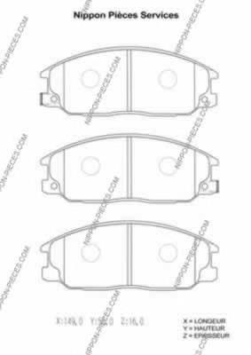 Compre S581013AA20 Hyundai/Kia Sapatas do freio dianteiras de disco