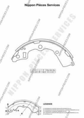 Sapatas do freio traseiras de tambor Japan Parts GFK15AF preço, a partir de 28,00 USD