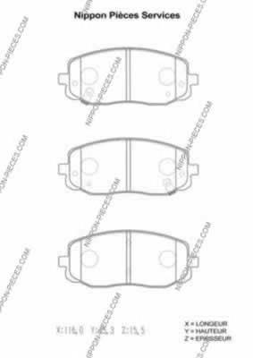 Compre 581010XA01 Hyundai/Kia Sapatas do freio dianteiras de disco