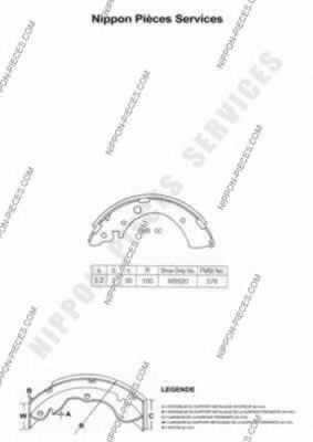 Sapatas do freio traseiras de tambor H28006 Brembo