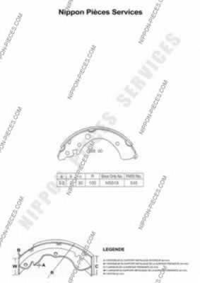 Sapatas do freio traseiras de tambor Necto N1361 preço, a partir de 36,43 USD