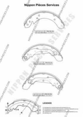Compre 5830533A00 Hyundai/Kia Sapatas do freio traseiras de tambor