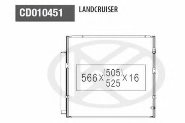 8846060470 Toyota Radiador de aparelho de ar condicionado