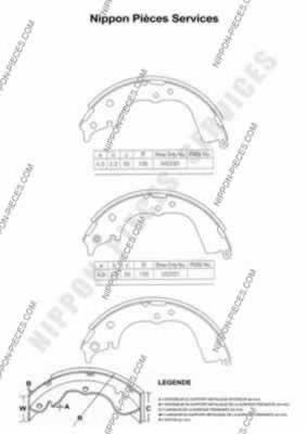 Sapatas do freio traseiras de tambor TRW GS8500