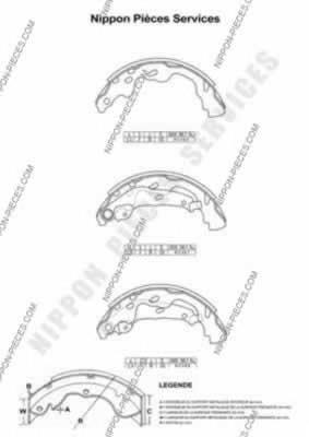 Compre 044950F030 Toyota Sapatas do freio de estacionamento