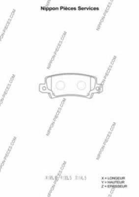 Compre 0446602110 Toyota Sapatas do freio traseiras de disco