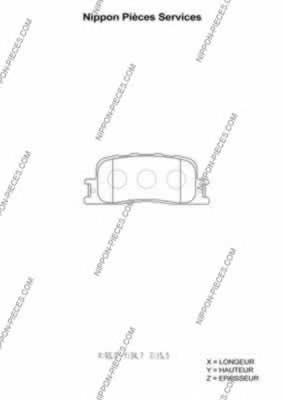 Sapatas do freio traseiras de disco Japan Parts PP231AF