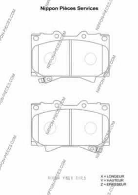 Compre 0446560120 Toyota Sapatas do freio dianteiras de disco