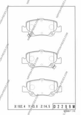 Compre 0446602300 Toyota Sapatas do freio traseiras de disco