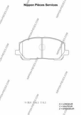 Compre 0446548020 Toyota Sapatas do freio dianteiras de disco