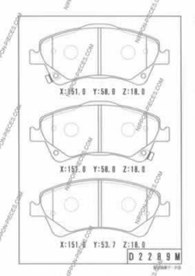 Compre 0446502210 Toyota Sapatas do freio dianteiras de disco