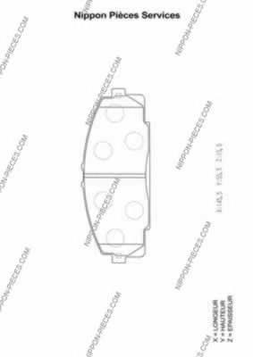 Compre 0446526030 Toyota Sapatas do freio dianteiras de disco