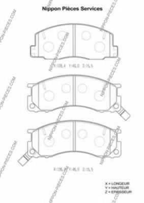 Sapatas do freio dianteiras de disco ADT34234 Blue Print