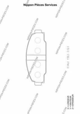 Compre PA267AF Japan Parts Sapatas do freio dianteiras de disco