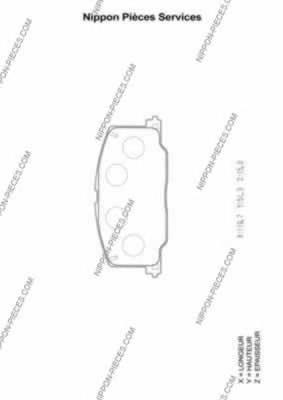 Compre 0446520220 Toyota Sapatas do freio dianteiras de disco