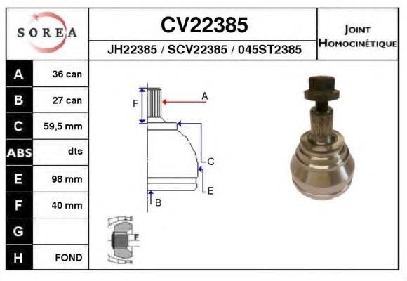 Compre 1K0407311J VAG Junta homocinética externa dianteira