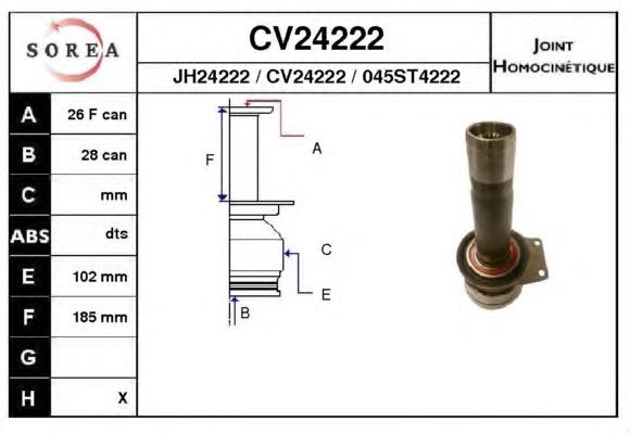 Junta homocinética interna dianteira direita Talosa 77VW5036 preço, a partir de 103,26 USD