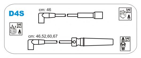 Compre 595 NGK Fios de alta voltagem, kit