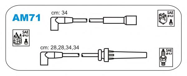 Fios de alta voltagem, kit 83981 FAE