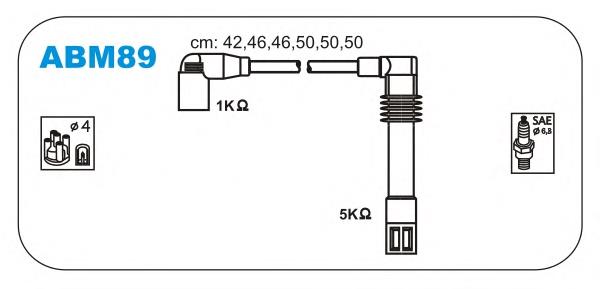 Fios de alta voltagem, kit VAG 78905113