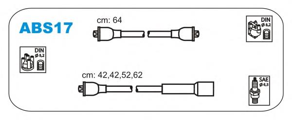 Fios de alta voltagem, kit NGK 905