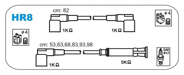 Compre 12121716939 BMW Fios de alta voltagem, kit