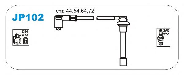 Fios de alta voltagem, kit 32700P1JE01 Honda