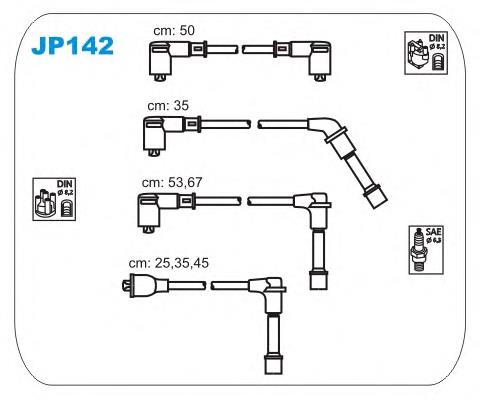 Fios de alta voltagem, kit 2679 NGK