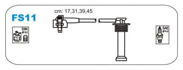 4148 EFI Fios de alta voltagem, kit