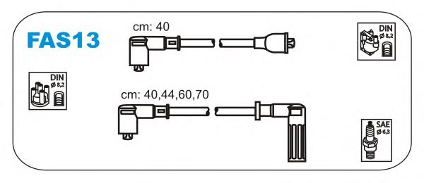 665 NGK Fios de alta voltagem, kit