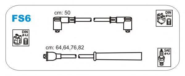 Compre MSK771 Magneti Marelli Fios de alta voltagem, kit
