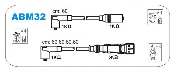 Fios de alta voltagem, kit AND 3L998001