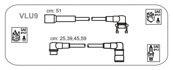 Fios de alta voltagem, kit FAE 83190