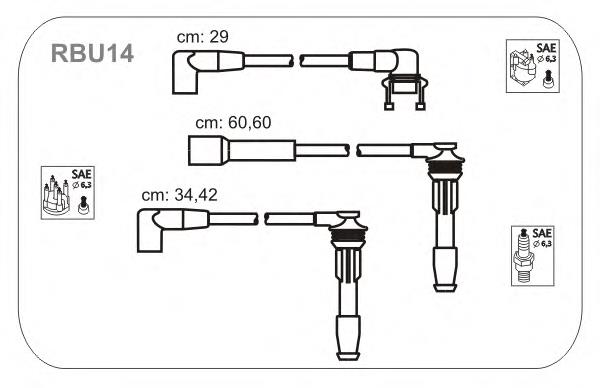 Compre RCRN645 NGK Fios de alta voltagem, kit