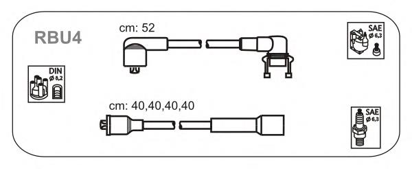 Fios de alta voltagem, kit QUINTON HAZELL XC302