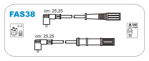 Fios de alta voltagem, kit 1535417 Ford