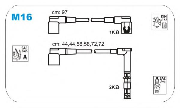 Compre 749 NGK Fios de alta voltagem, kit
