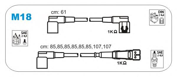 Fios de alta voltagem, kit 750 NGK