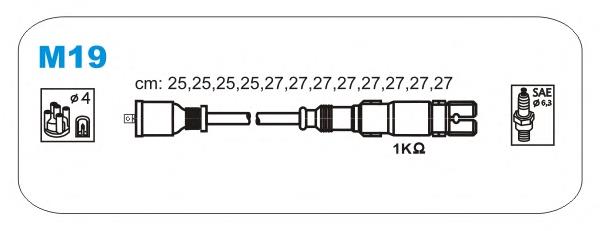 Fios de alta voltagem, kit EPS 1501649