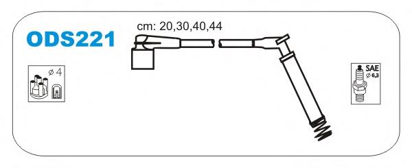 Fios de alta voltagem, kit 833 NGK